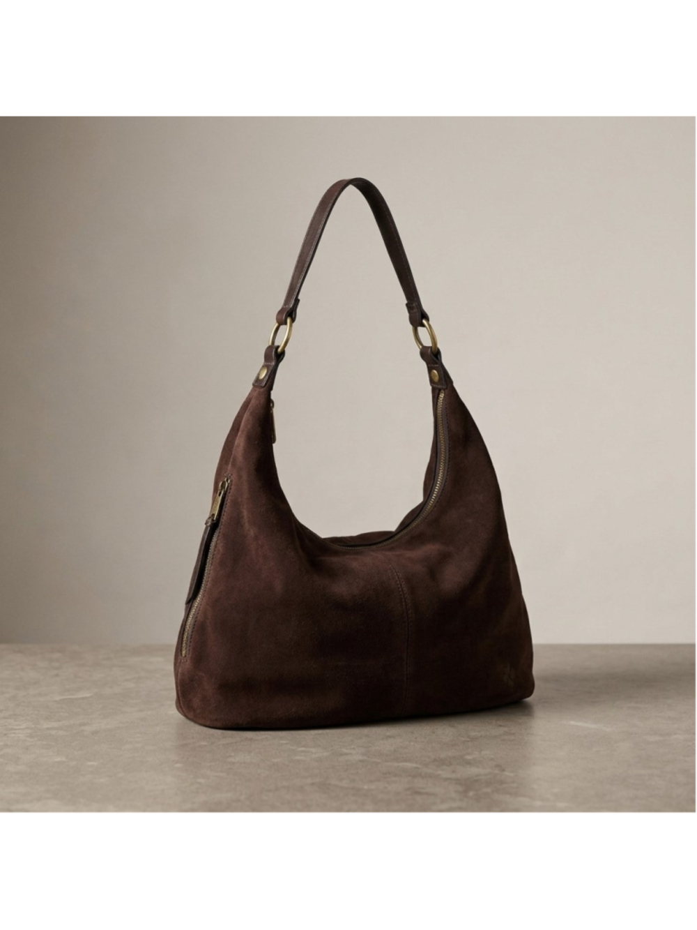 Patricia Nash Esther Hobo - Suede Leather Expresso Brown